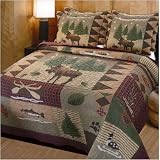 Bundle-74 Moose Lodge Quilt Set Size: King