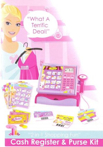 Barbie 2 in 1 Shopping Fun Cash Register and Purse Kit 518oykQf3aL Barbie 2 in 1 Shopping Fun Cash Register and Purse Kit