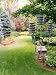62 Garden Stake with Florentine Torch - Set of Three