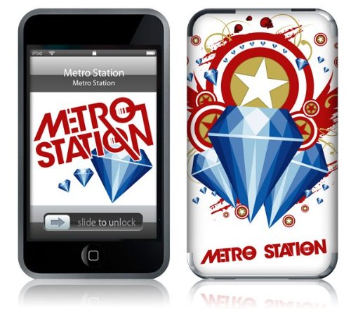  Music Skins MS-MSTA10130 iPod Touch- 1st Gen- Metro Station- Captain America Skin