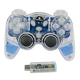 Click here to buy Blue LED Wireless PC Joypad Game Controller by Unknown.