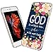 Iphone 7 Case Christian Quotes, Hungo Apple Iphone 7 Case Soft Tpu Silicone Protective God Is Within Her She Will Not Fall Psalm Bible Verse Songs Rubber