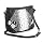 Small Snakeskin Fashion Cross Body / Shoulder Bag Black & White