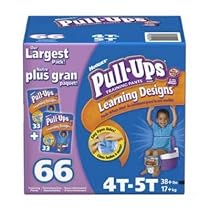 Huggies Pull-Ups 66 Training Pants for BOYS (4T-5T, 38+lbs, 17+kg)