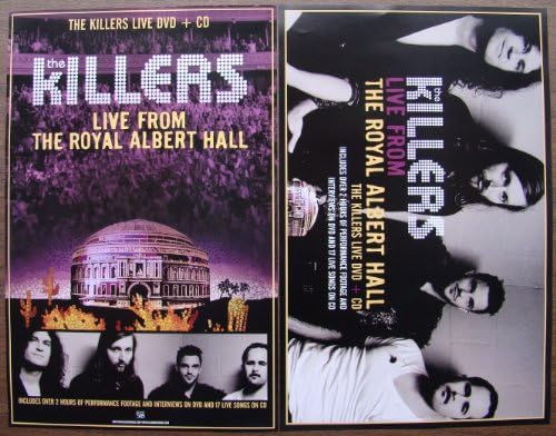 The Killers - Live from The Royal Albert Hall - Two Sided Poster - New - Rare - Brandon Flowers - David Keuning - Mark Stoermer - Ronnie Vannucci