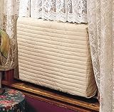 Indoor Air Conditioner Cover (Beige) (Small - 12 -14"H x 18 -21"W x 2"D) 2 Pack