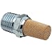 Parker EM25 EM Series Sintered Bronze Muffler/Filter, 1/4" NPT Male, 9/16" Hex Size, 250 psi