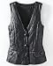 Quilted leather vest (misses 4 BLACK)
