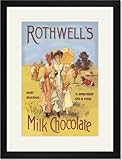 IMAGE OF Black Framed/Matted Print 17x23, Rothwell's Milk Chocolate
