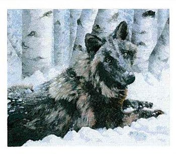 Artecy Cross Stitch. Wolf 4 Cross Stitch Patter
n to print online.