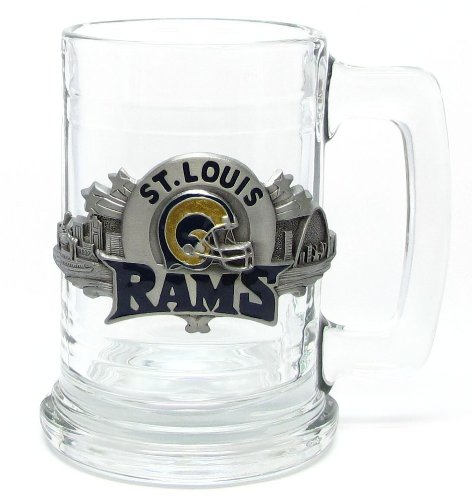St. Louis Rams Colonial Tankard Beverage Holder 15 oz – NFL Football Fan Shop Sports Team Merchandise