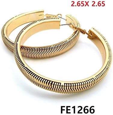 Letter Love Fashion Celebrity Style Unique Designed 2.65" &amp; 3.0" Hoop Earring