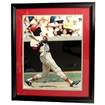 Autographed Lou Brock16X20 Framed Photo. MLB Authenticated.
