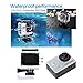 DBPOWER Wifi Waterproof Action Camera 12MP 1080P HD with 2 Batteries and Free Accessories Kit (Silver)