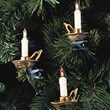 Review Kurt Adler UL1515/GO / Kurt Adler Light White Candle with Gold Dish Light Set with 16