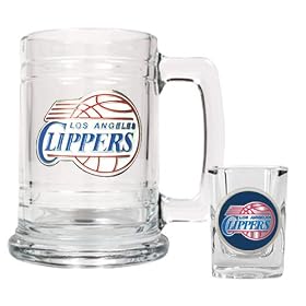 Los Angeles Clippers NBA Boilermaker Set - Primary Logo by Great American Products