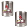 St. Louis Cardinals MLB 2pc Stainless Steel Can Holder Set- Primary Logo by Great American Products