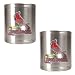 St. Louis Cardinals MLB 2pc Stainless Steel Can Holder Set- Primary Logo by Great American Products