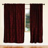 DAMASK Jaquared Insulated Thermal Blackout Window Curtain84