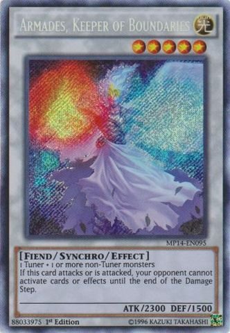 Yu-Gi-Oh! - Armades, Keeper of Boundaries (MP14-EN095) - Mega Pack 2014 - 1st Edition - Secret Rare