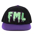 FML Drip Black Purple Snapback Cap Hat