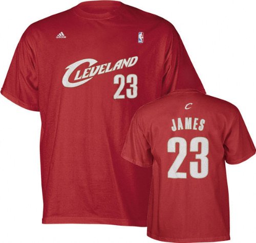 Lebron James Cleveland Cavaliers Adidas Maroon NBA Player T-Shirt