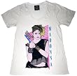 Madonna Vintage Drawing Fishnets Junior's T-Shirt