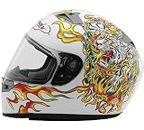 KBC VR-2 ED Hardy Helmet - Tiger Pearl White - Large