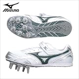 ミズノ(MIZUNO) 陸上<strong>スパイク</strong>：ホワイトXブラック(スコープ ラップ RJ 8KM-93509)