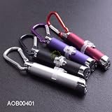 Laser Pointer (Qty 6) Six Pcs: 3-in-1 Laser Pointer with Red Laser, UV Light & LED Light + key clip - SIX Pointers INCLUDED!