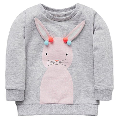 Fiream Girls Crewneck Cartoon Long Sleeve Hoodie Sweatershirt(1331TZ,2T)