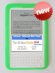 NEWGreeniPearlmCover®HighGradeSiliconeSkinCoverCasefortheAmazonKindle3(3rdGenerationAmazonKindleeBookreader,6-inchscreen,WIFIor3G)