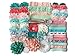 Bowtique Emilee Baby Shower Headband Kit DIY Headband Kit makes over 30 Headbands - Coral and Mint