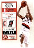 2010 11 Playoff Contenders Plates & Patches Basketball Card # 23 Brandon Roy Portland Trail Blazers In a Protective Screwdown Display Case!