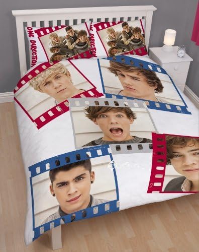 Official One Direction 1D Snapshot Double Duvet Cover Bed Set by KidCo