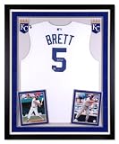 George Brett Kansas City Royals Deluxe Framed Autographed Jersey