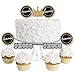 HOCO Dance - Dessert Cupcake Toppers - Homecoming Clear Treat Picks - Set of 24