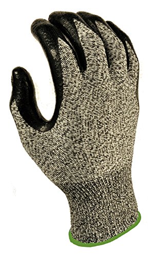G & F 10600AXL CUTShield Slash Resistant Gloves, Nitrile Coated, Grey, X-Large