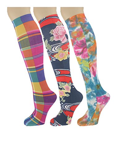 Knee High Socks with Colorful Printed Patterns - Made in USA by Sox Trot