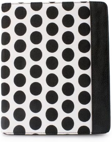 Black Polka Dot Modern Belt Case With Integrated Stand for 7" & 8" Tablets and eReaders