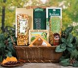 Northwoods Snacks in Gift Basket with Cutting Board