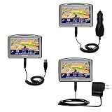 Deluxe Kit for the TomTom Go 520 includes a USB cable with Car and Wall Charger - Gomadic Brand w/ TipExchange Technology