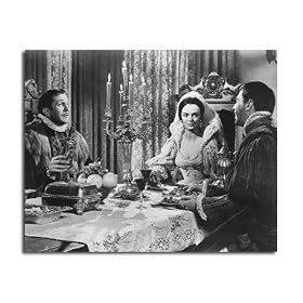 VINCENT PRICE AS NICHOLAS/SEBASTIAN MEDINA, JOHN KERR AS FRANCIS, BARBARA STEELE AS ELIZABETH FROM PIT AND THE PENDULUM - Photo cin�matographique en noir et blanc - (Choix de 4 tailles)