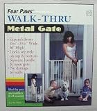 Four Paws 57012 Walk Thru Metal Gate 35.75 Inch