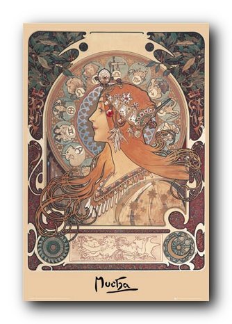 Cover image : MUCHA ZODIAC HORISCOPE FANTASY ART 24X36 POSTER 33247