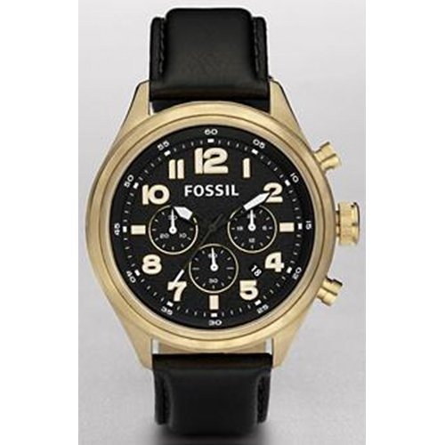 Fossil Dress Leather Watch Vintaged Bronze