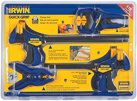 Irwin Tools 4935502 Quick-Grip Clamp Set, 8-Piece by IRWIN