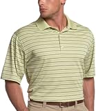 Greg Norman Men's ML 50 Interlock Stripe Polo