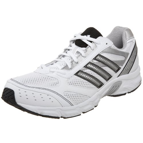 adidas Men's Duramo 2 Running Shoe,White/Black/Silver,7 M