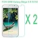 Anoke® Samsung Galaxy Mega 5.8 Tempered Glass Front LCD Screen Protectors 9h Hardness, 2.5d Rounded Edges, 0.3mm Thickness for (Samsung I9150 i9152 i9158 Galaxy Mega 5.8)